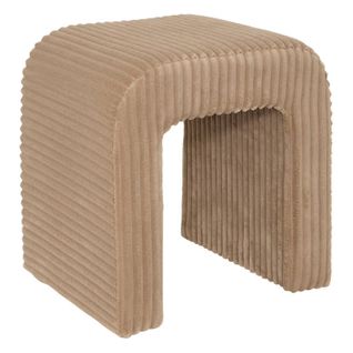 Pouf Velours Côtelé Sevi Beige