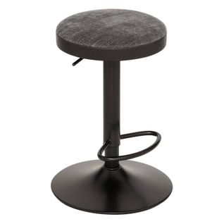 Tabouret De Bar Ilsa Ajustable Noir Et Gris