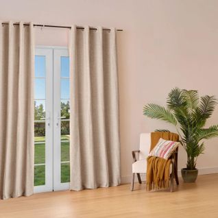 Rideau Isolant Effet Laine "kys" 140x260cm Beige