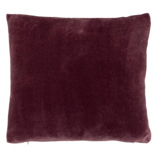 Coussin En Flanelle Uni "ollis" 38x38cm Violet