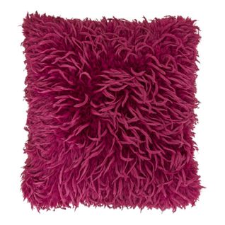 Coussin Imitation Plume "belli" 40x40cm Prune