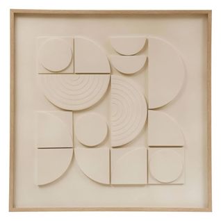 Toile Déco 3d "catalina" 60x60cm Blanc