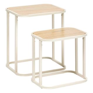 Lot De 2 Tables Gigognes Curvy Beige 5five