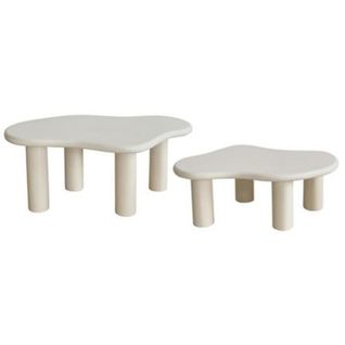 Ensemble De 2 Tables Gigognes Olao - Ivoire