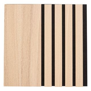 Set De 3 Panneaux Muraux Décoratifs Colva 30x30 Cm - Beige Fond Noir
