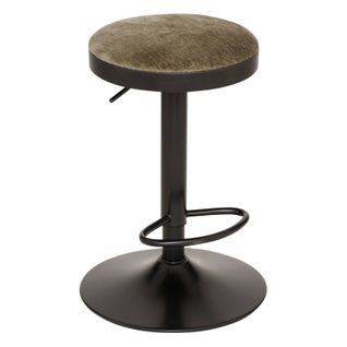 Tabouret De Bar Ilsa Ajustable Noir Et Kaki