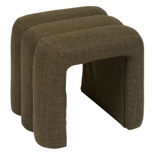 Pouf Pont Sisco 43 Cm Tissu Kaki