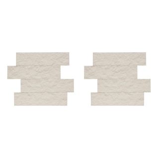 Lot De 2 Stickers Effet Pierre "cary" 30x38cm Beige