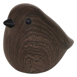 Oiseau Céramique Automne H.12cm Tabac