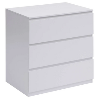 Commode 3 Tiroirs 78 Cm Dolo Blanc