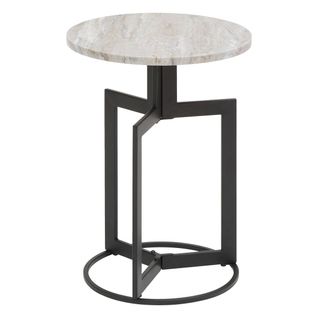 Table D'appoint Tusco Noir 35x35cm