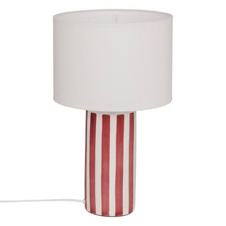 Lampe à Poser Champignon Secteur Frida Rouge Grenat H47cm