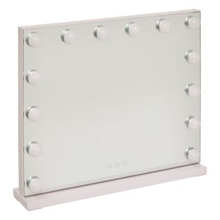 Miroir de maquillage LED 50 cm HOLLY Blanc