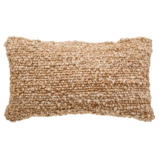 Coussin Déco Effet Laine "volna" 30x50cm Camel