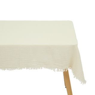 Nappe Rectangulaire En Coton Gaufré - 150x250 Cm - Ecru