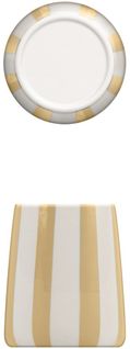 Gobelet salle de bain STRIO Blanc / Jaune