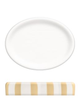 Porte savon STRIO Blanc / Jaune