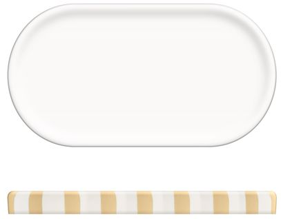 Plateau STRIO Blanc / Jaune