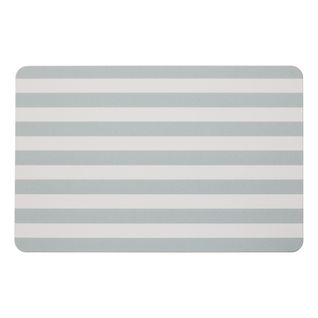 Tapis salle de bain 39x60 cm STRIO Blanc / Céladon