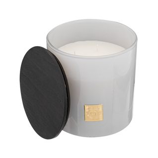 Bougie lin 1200G H. 15 cm ENZO Blanc