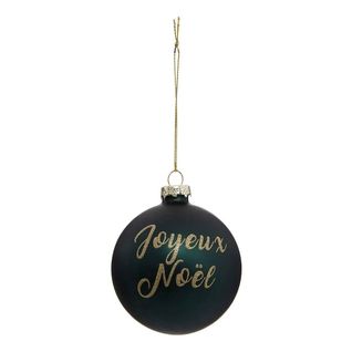 Boule De Noël Paillettes "nouvelle Orléans" 8cm Vert