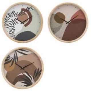 Horloge plastique Ø 30 cm NILA Assorti