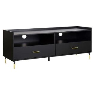 Meuble TV "tedy" 2 Tiroirs Noir