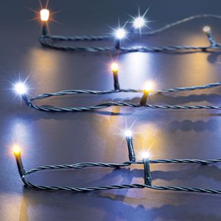 Guirlande Lumineuse Solaire 5 Mètres 50 LED Blanc Mixte 8 Jeux De Lumière