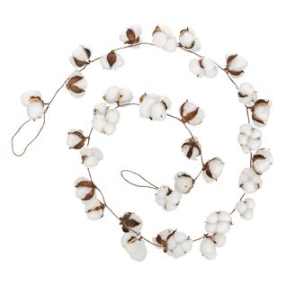 Guirlande De Noël Fleurs De Coton L 200 Cm