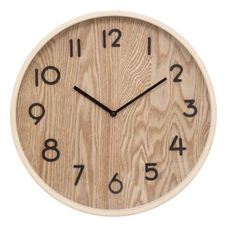 Horloge Murale Design "ivana" 38cm Naturel
