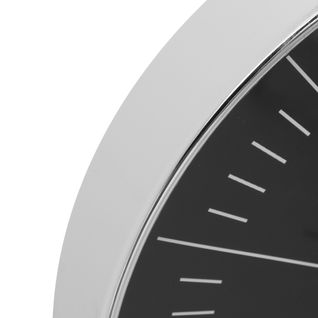 Horloge plastique Ø 30 cm EDITH Argenté