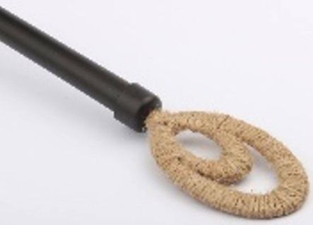 Tringle Natura Elli120-210, Noir En Métal