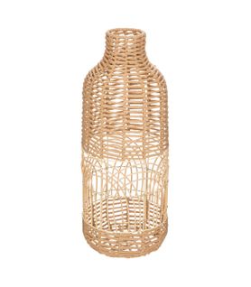 Grand Vase En Rotin Tressé  H 55 Cm