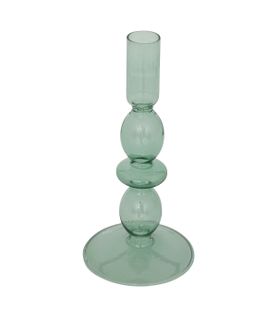 Bougeoir Chandelier En Verre H 19 Cm