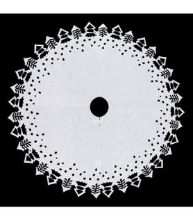 Déco De Noël Tapis De Neige Pour Pied De Sapin D 100 Cm