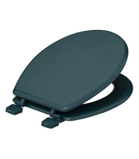 Abattant Wc Standard En Bois Bleu Pétrole