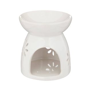 Brûle-parfum "izor" En Céramique D9cm Blanc