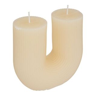 Bougie U demi H. 12 cm  Ivoire
