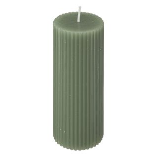 Bougie Déco "demi" 14cm Vert Céladon
