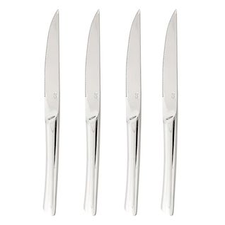 Lot De 4 Couteaux à Steak "olympe" 22cm Argent