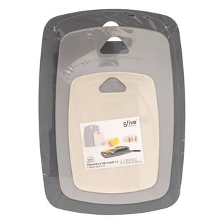 3 Planches à Découper En Plastique 35x25cm