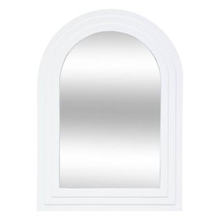 Miroir "emily" En Bois H55cm Blanc