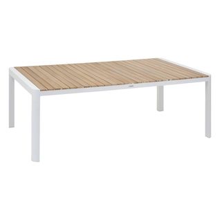 Table De Jardin Rectangulaire "paradize" Acacia En Aluminium