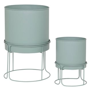 2 Pots "aze" Vert Céladon D30 X44,3cm