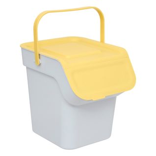 Poubelle de tri 20L - Gris / Jaune / Vert / Beige
