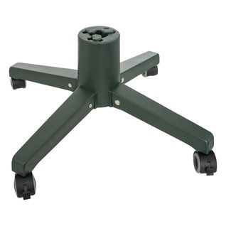 Pied De Sapin Réglable, Pliable Et Sur Roues En Métal Vert Foncé