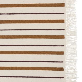 Nappe En Coton Beige, Cannelle Et Violet 150 X 250 Cm