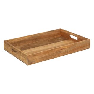 Plateau De Service En Bois D' Acacia 42 X 30 Cm