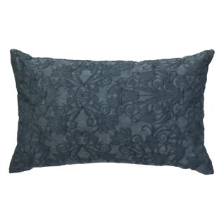 Coussin Jacquard Style Cottage - 30x50 Cm - Bleu