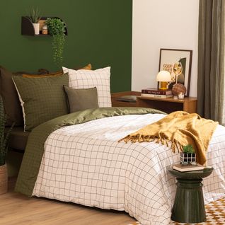 Parure Imprimée Maati Beige 240x220cm